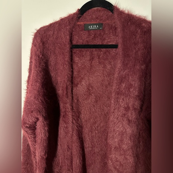 AKIRA Faux Fur Jacket/ Cardigan in size M/L - Picture 3 of 6